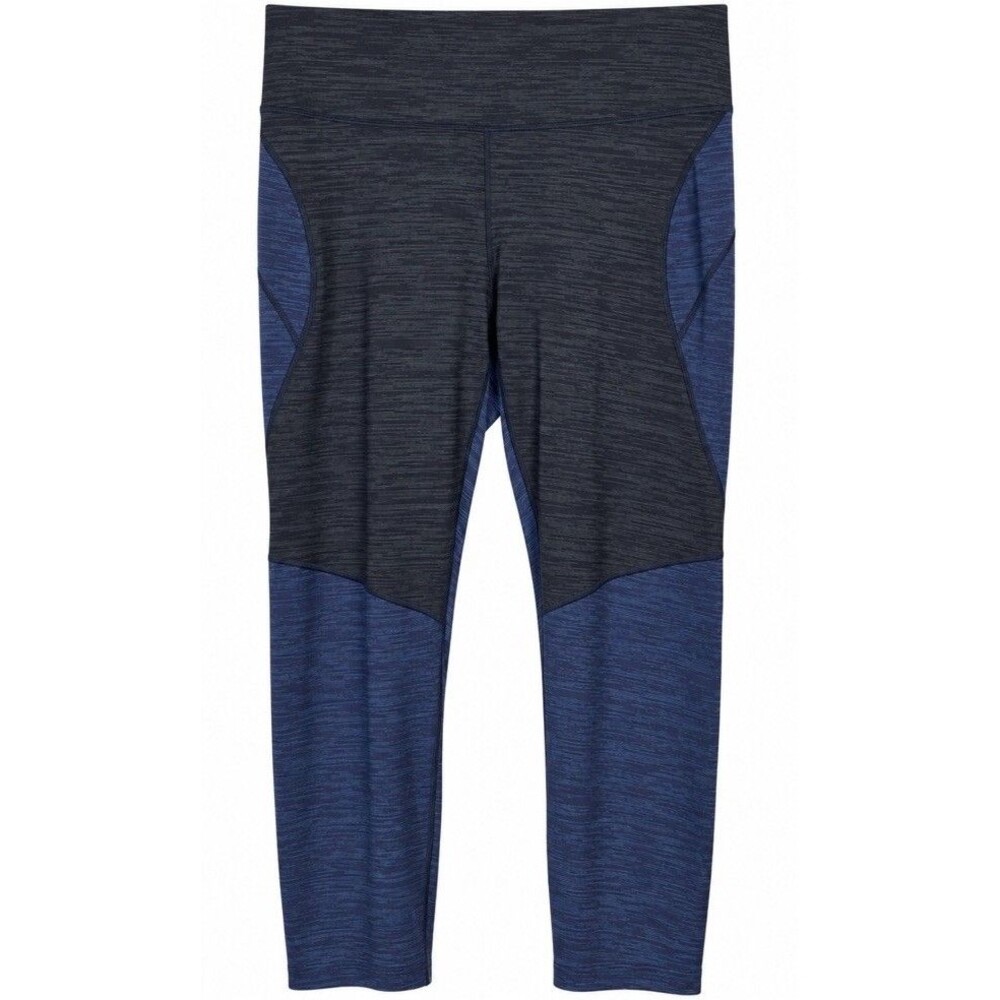 Outdoor Voices Two-Tone XL Capri Leggings Navy Charcoal Color block Activewear